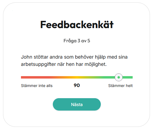 Exepel på feedbackenkät